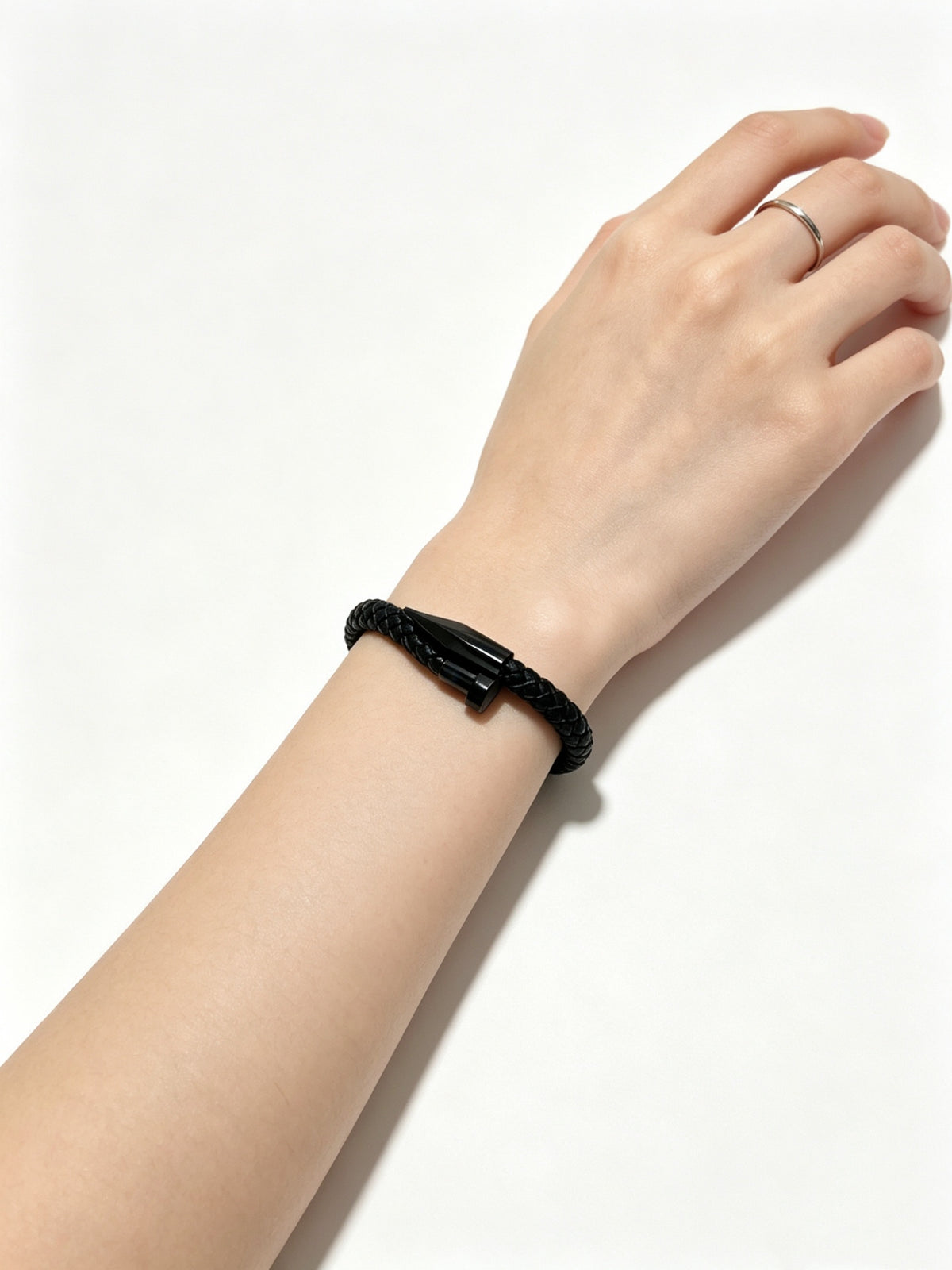 Sculptural Statement Bracelet in Gold-Tone – Design 117 styled view