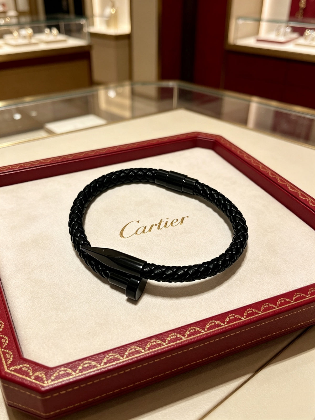 Sculptural Statement Bracelet in Gold-Tone – Design 117 front view