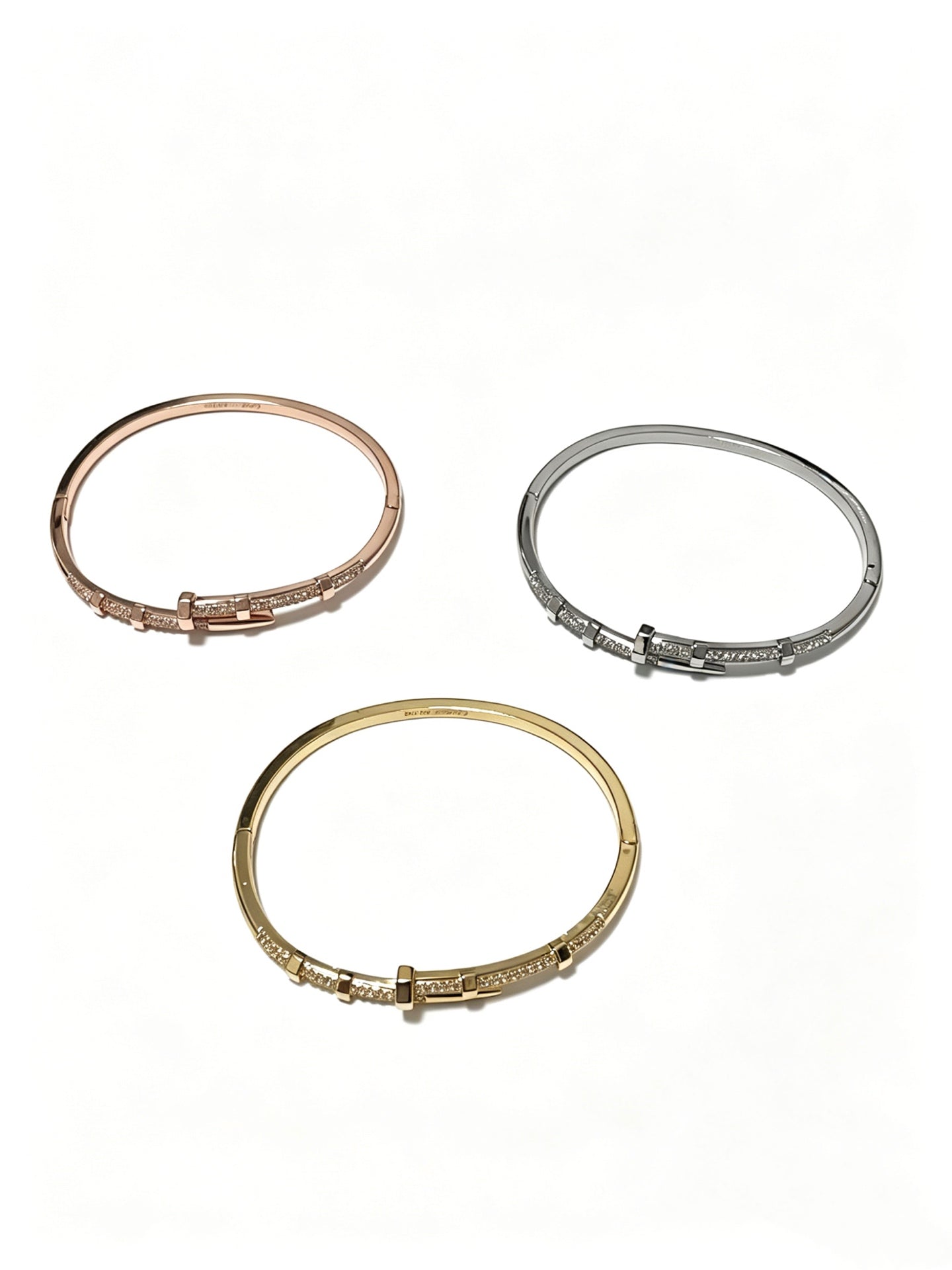 Sculptural Statement Bracelet in Gold-Tone – Design 116 main product view