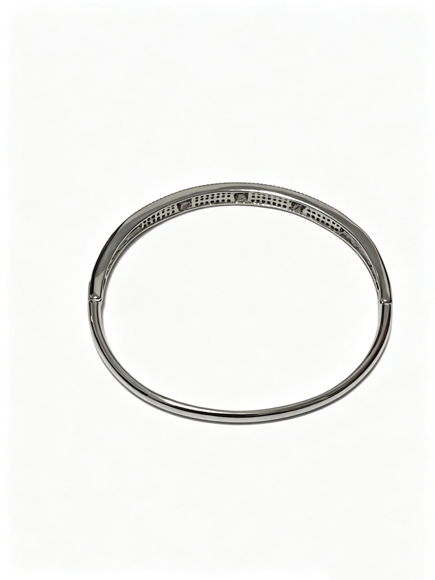Sculptural Statement Bracelet in Gold-Tone – Design 113 side detail