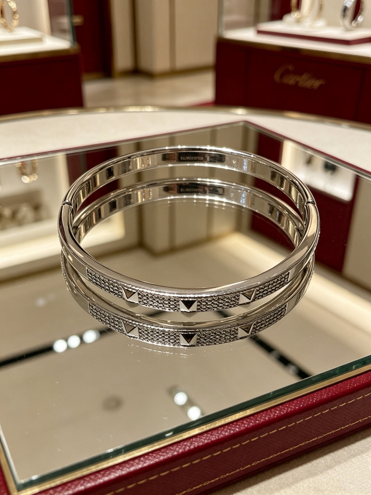 Sculptural Statement Bracelet in Gold-Tone – Design 113 main product view