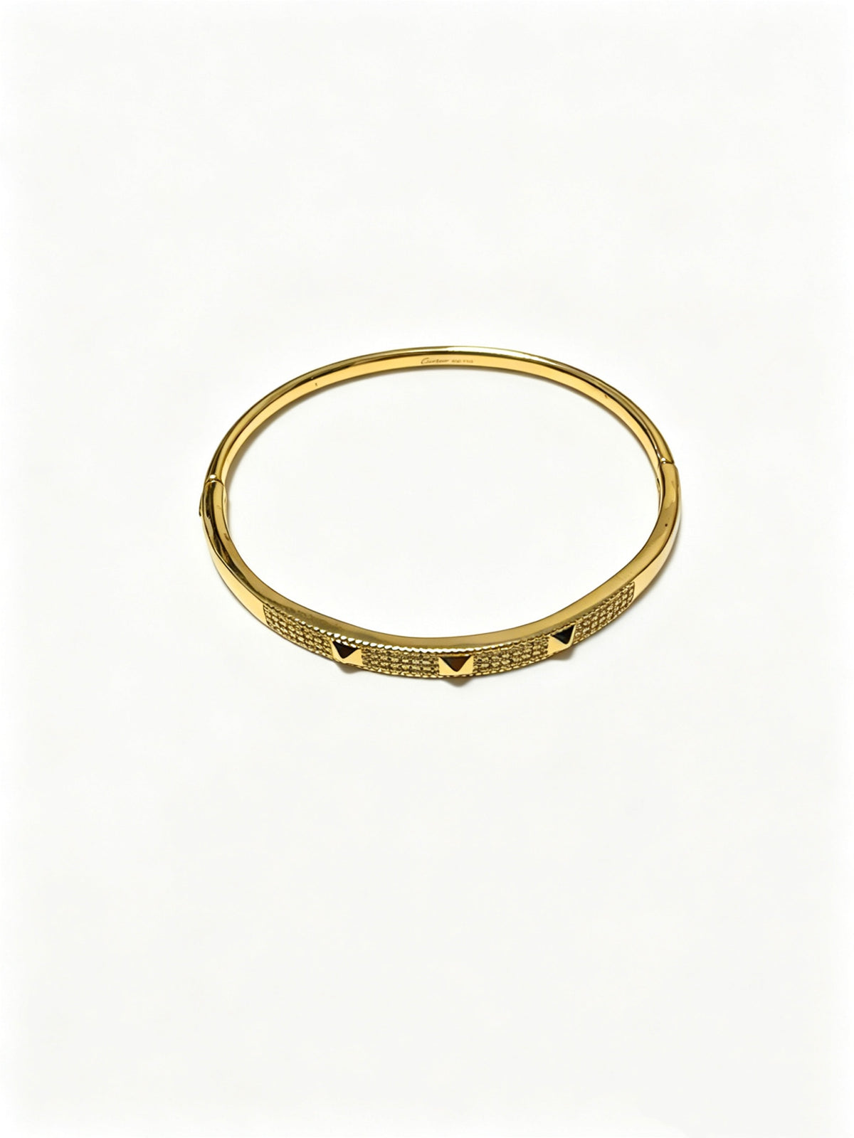 Sculptural Statement Bracelet in Gold-Tone – Design 112 main product view