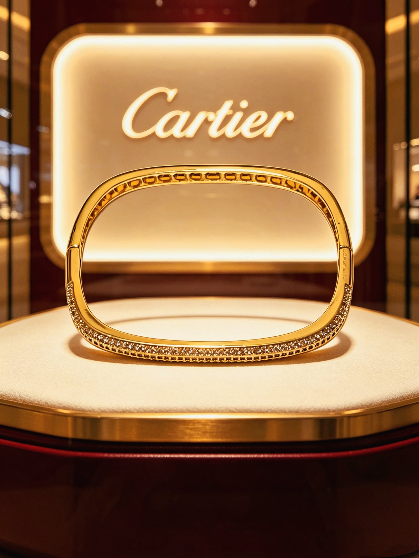 Sculptural Statement Bracelet in Gold-Tone – Design 111 main product view