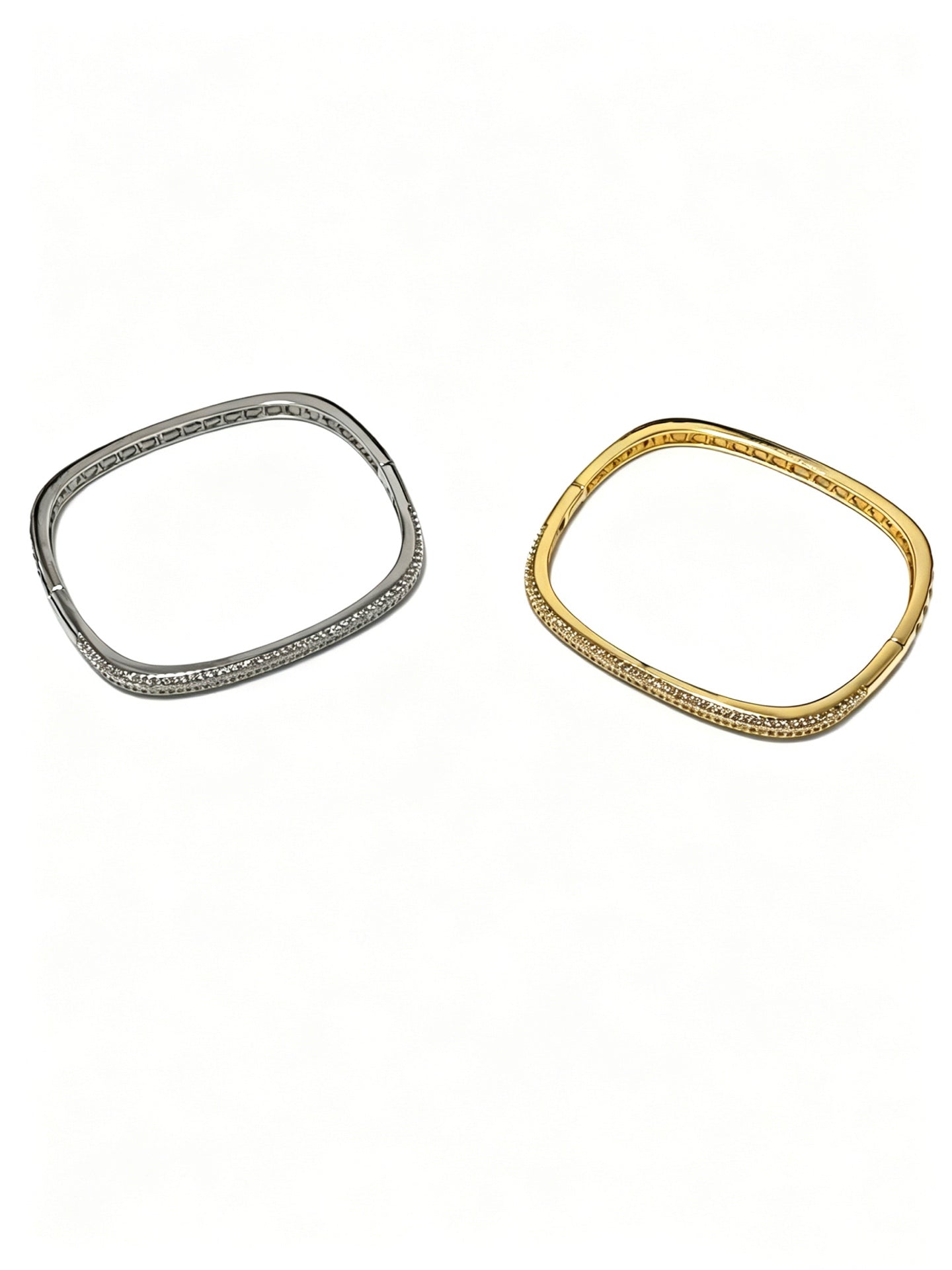 Sculptural Statement Bracelet in Gold-Tone – Design 110 main product view