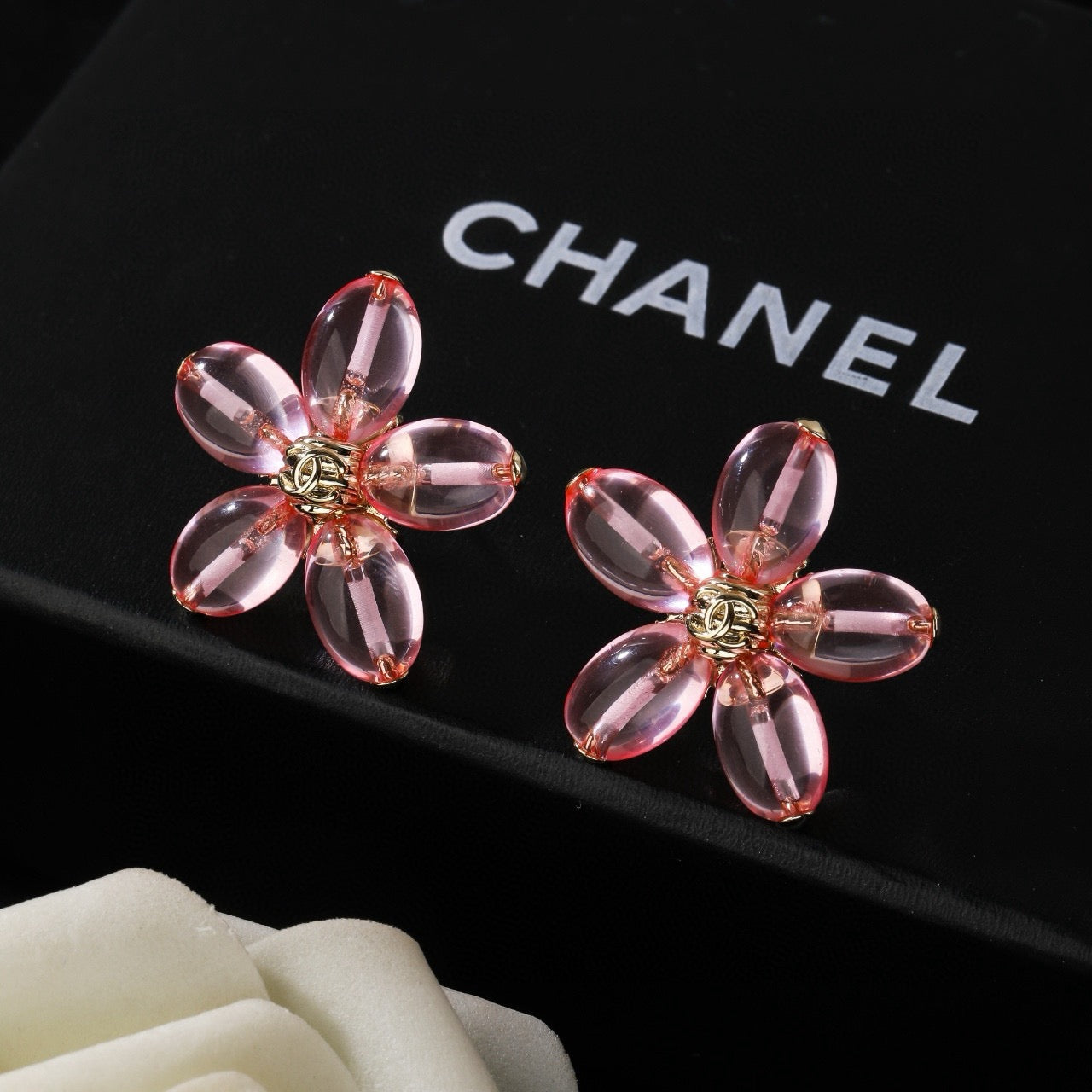 Signature Emblem Statement Earrings in Polished Metal-Tone – Design 041 side detail
