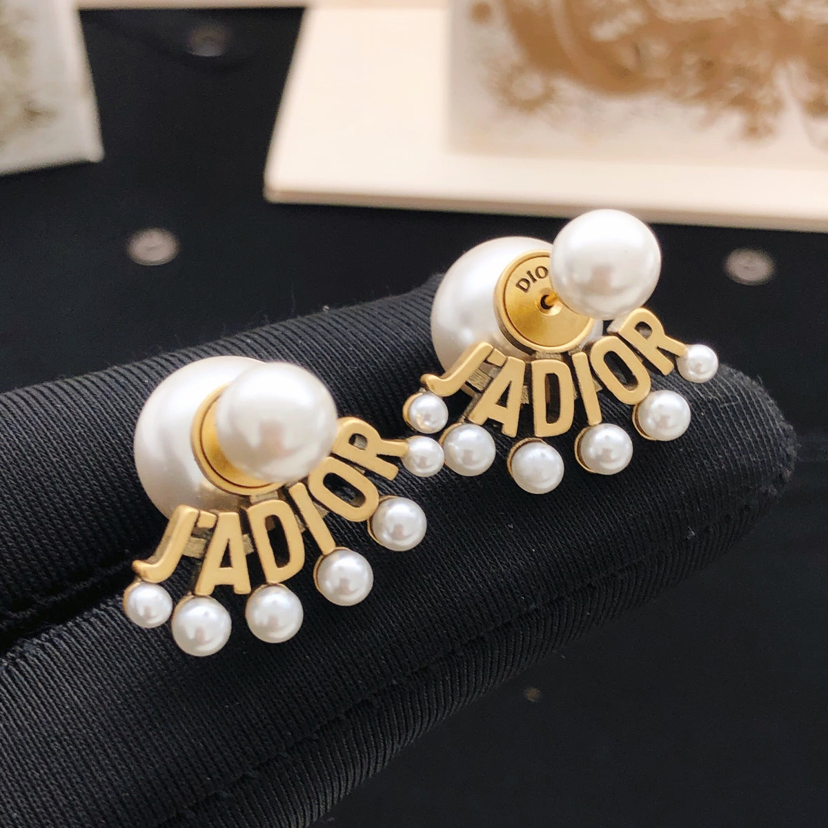 Sculptural Stud Earrings in Polished Metal-Tone – Design 012 main product view