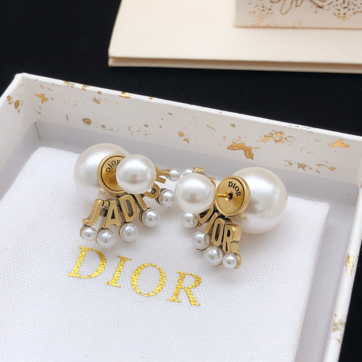 Sculptural Stud Earrings in Polished Metal-Tone – Design 012 styled view