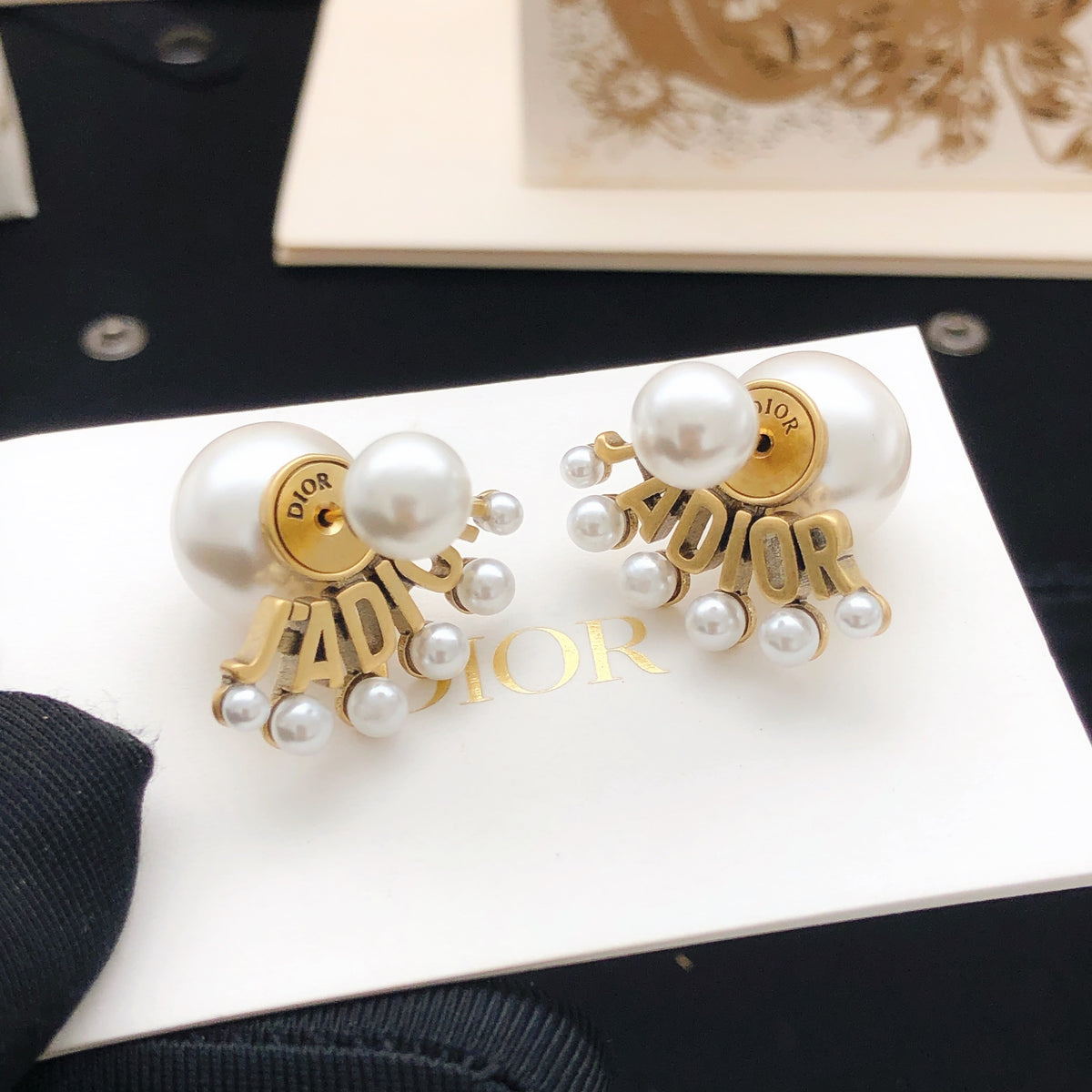 Sculptural Stud Earrings in Polished Metal-Tone – Design 012 front view
