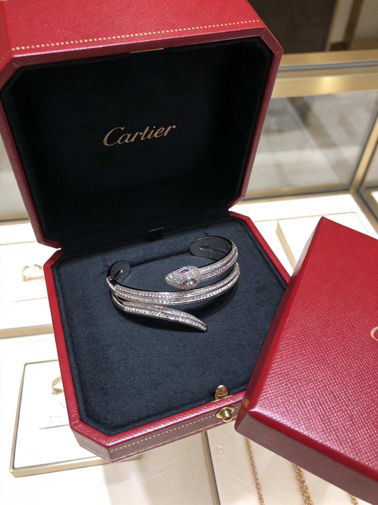 Sculptural Statement Bracelet in Gold-Tone – Design 109 main product view