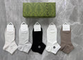 Gucci Modal Small Round Emblems Ankle Socks - 5-Pair Set