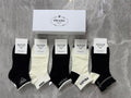 Prada Small Triangle Details Ankle Socks - 5-Pair Set