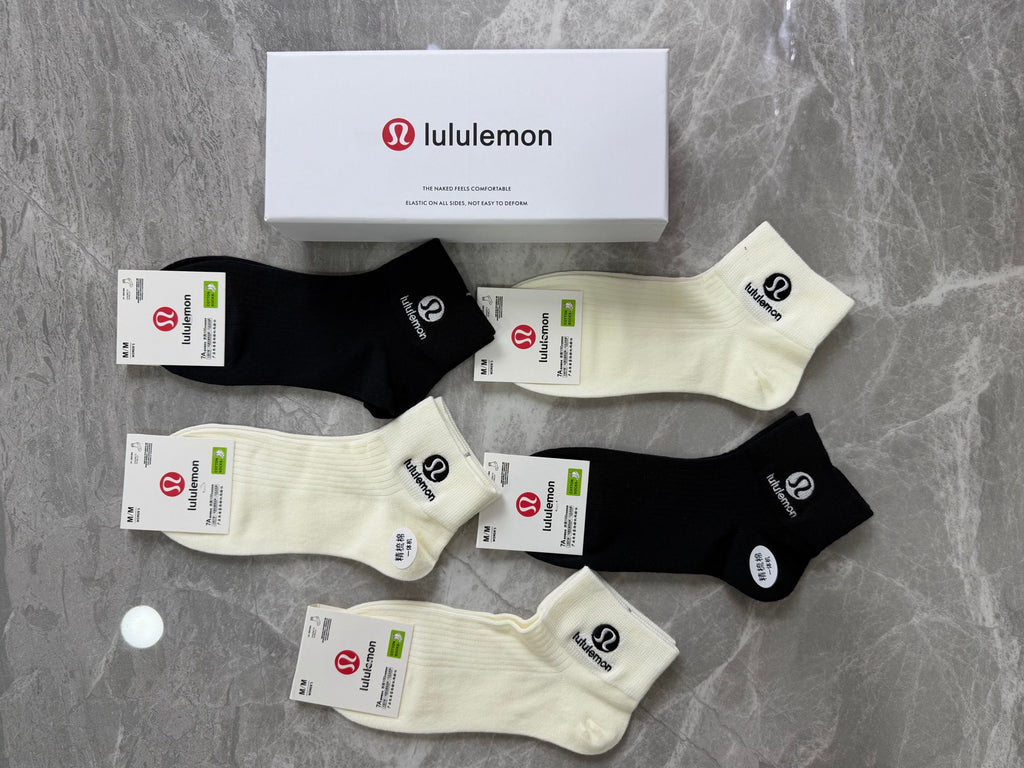 Loewe Monogram-Style Details Ankle Socks - 5-Pair Set
