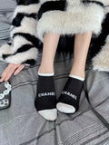 Chanel Visible Colour, Cuff And Emblem Details No-Show Socks - 5-Pair Set
