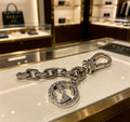Double-G Emblem Keychain in Polished Metal-Tone – Design 034 main product view