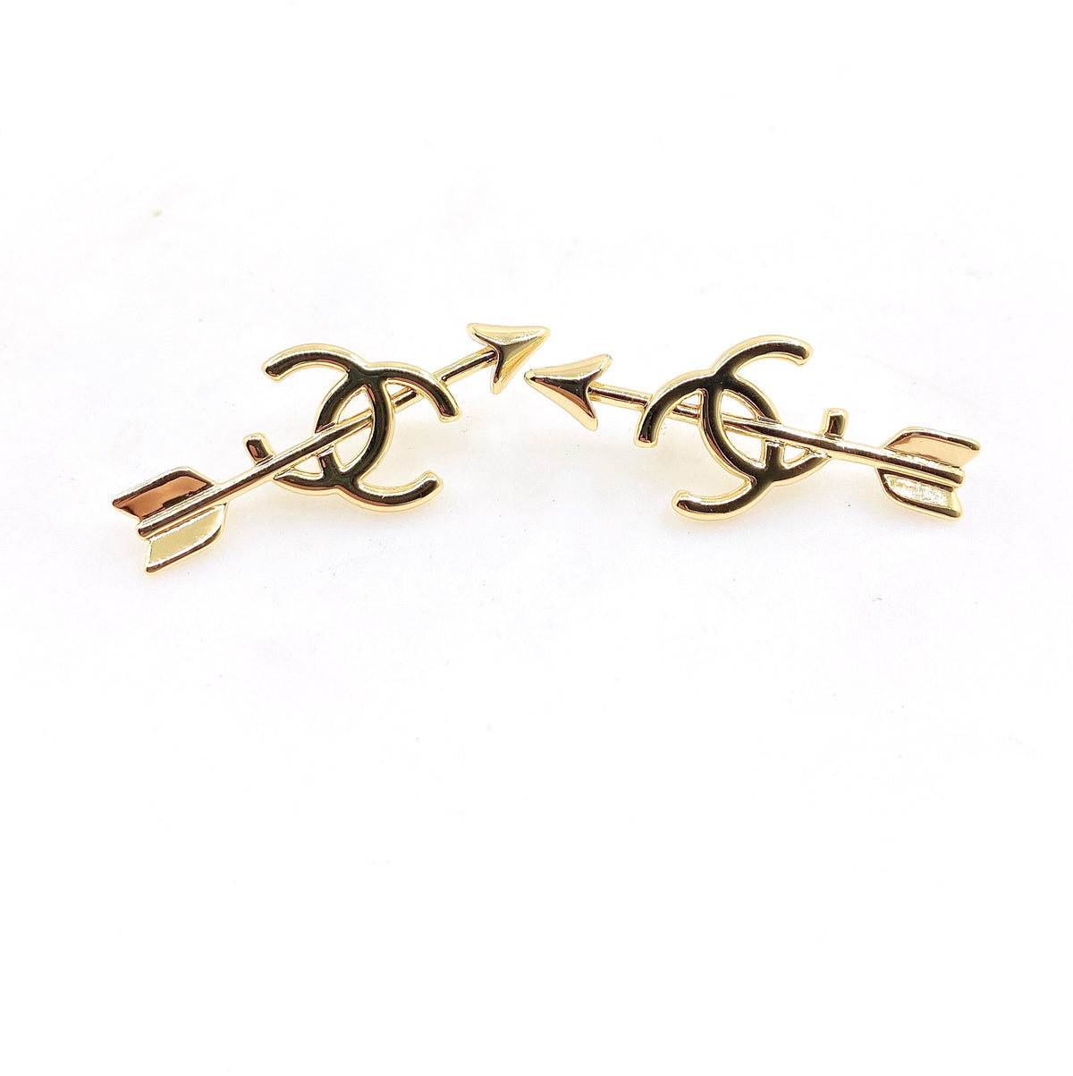 Arrow Stud Earrings in Gold-Tone – Arrow Detail main product view