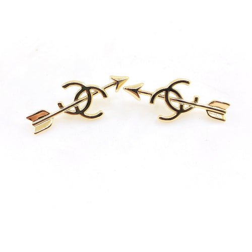 Arrow Stud Earrings in Gold-Tone – Arrow Detail main product view