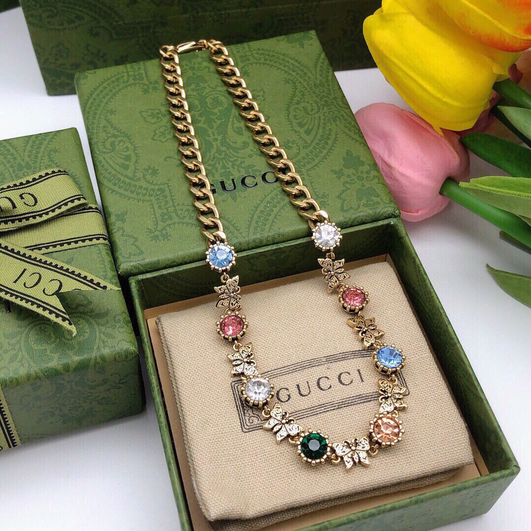 Geometric Emblem Pendant Necklace in Gold-Tone – Design 002 main product view