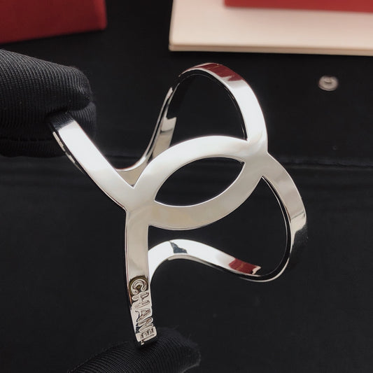Signature Emblem Bangle in Silver-Tone – Design 001 main product view