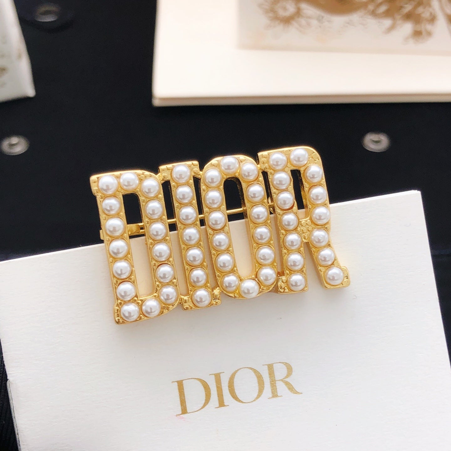 Sculptural Brooch Pin in Polished Metal-Tone – Design 004 styled view