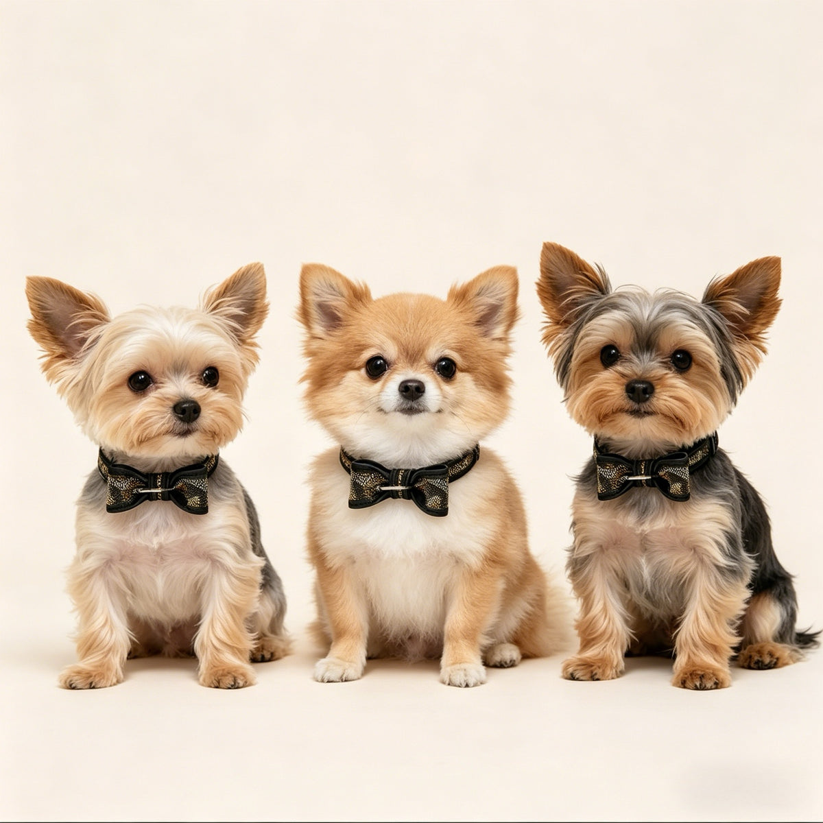 Bow Detail Pet Collar styled pet accessory view