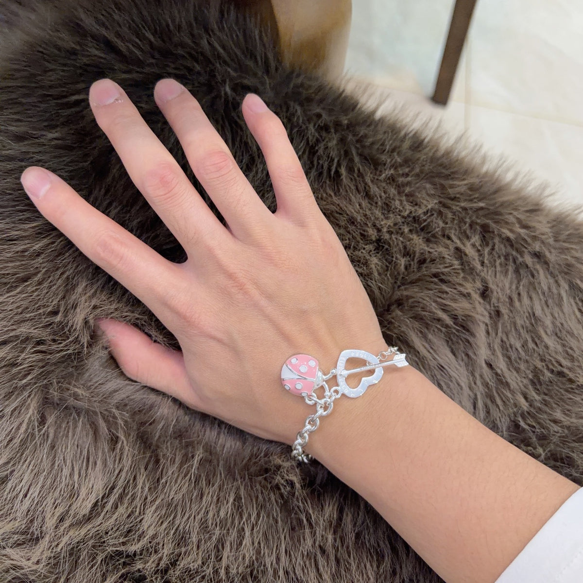 Signature Motif Bracelet in Silver-Tone – Vintage Detail – Design 72 main product view