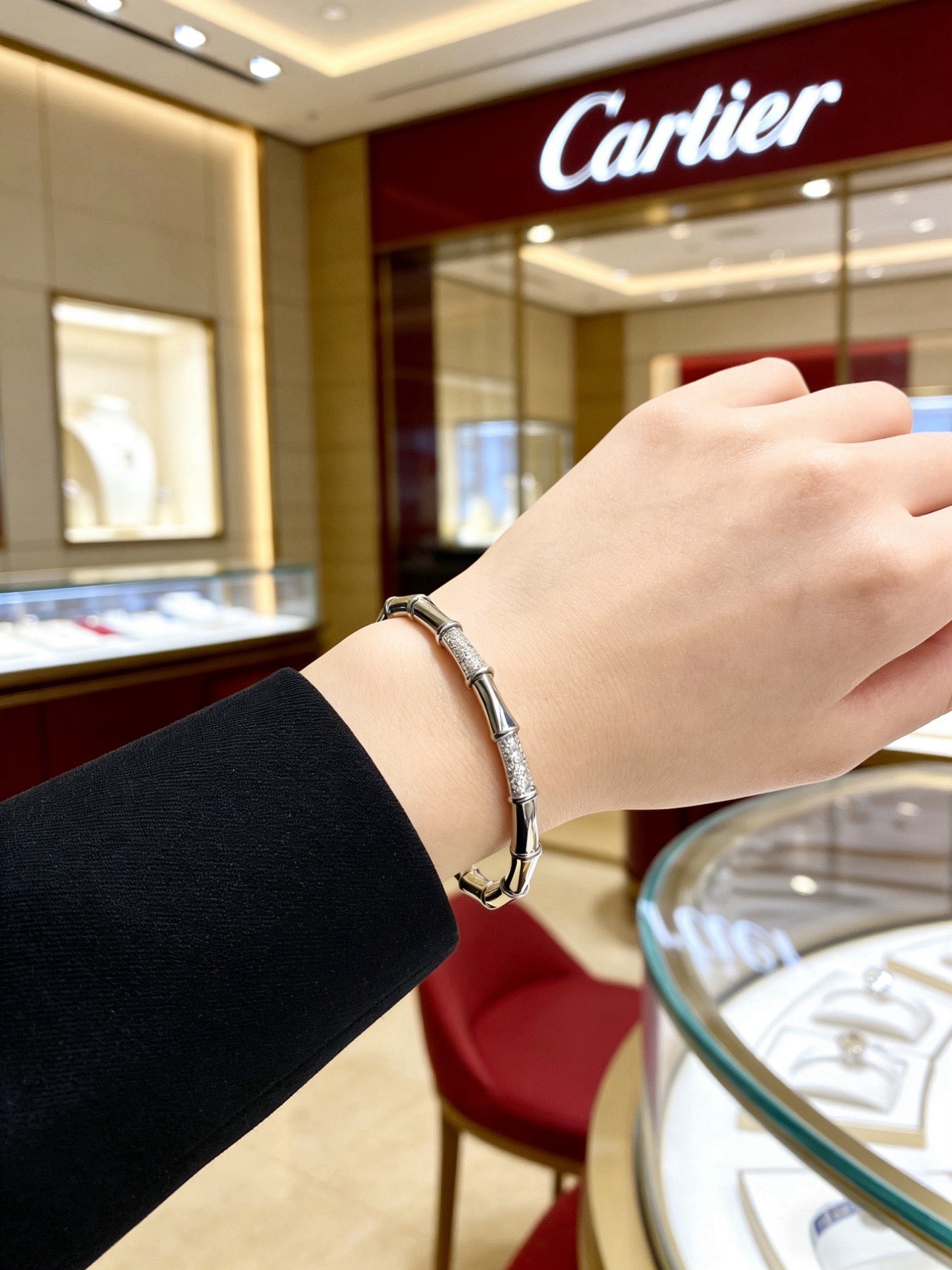 Sculptural Statement Bracelet in Gold-Tone – Design 134 main product view