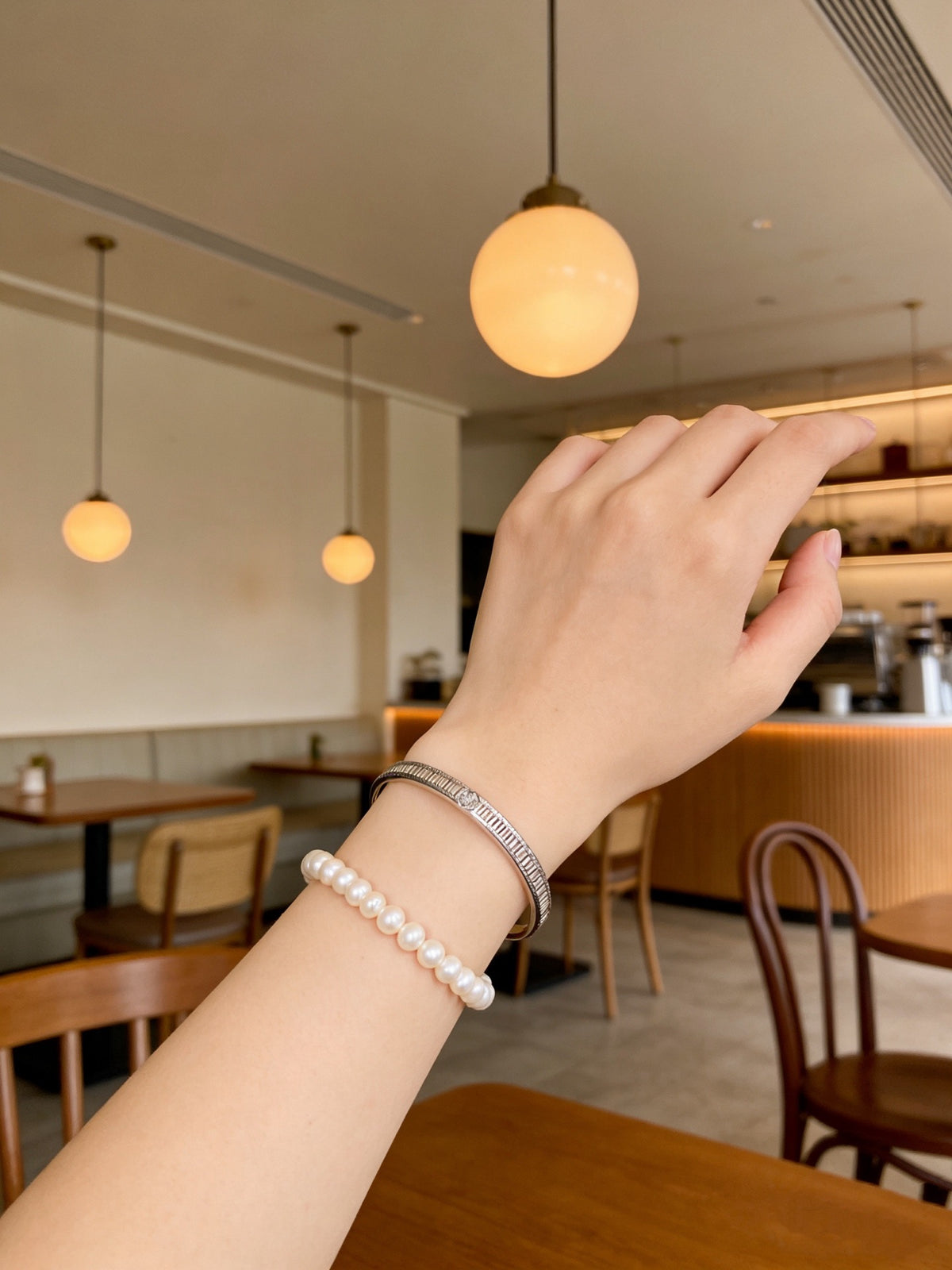 Sculptural Statement Bracelet in Gold-Tone – Design 133 front view