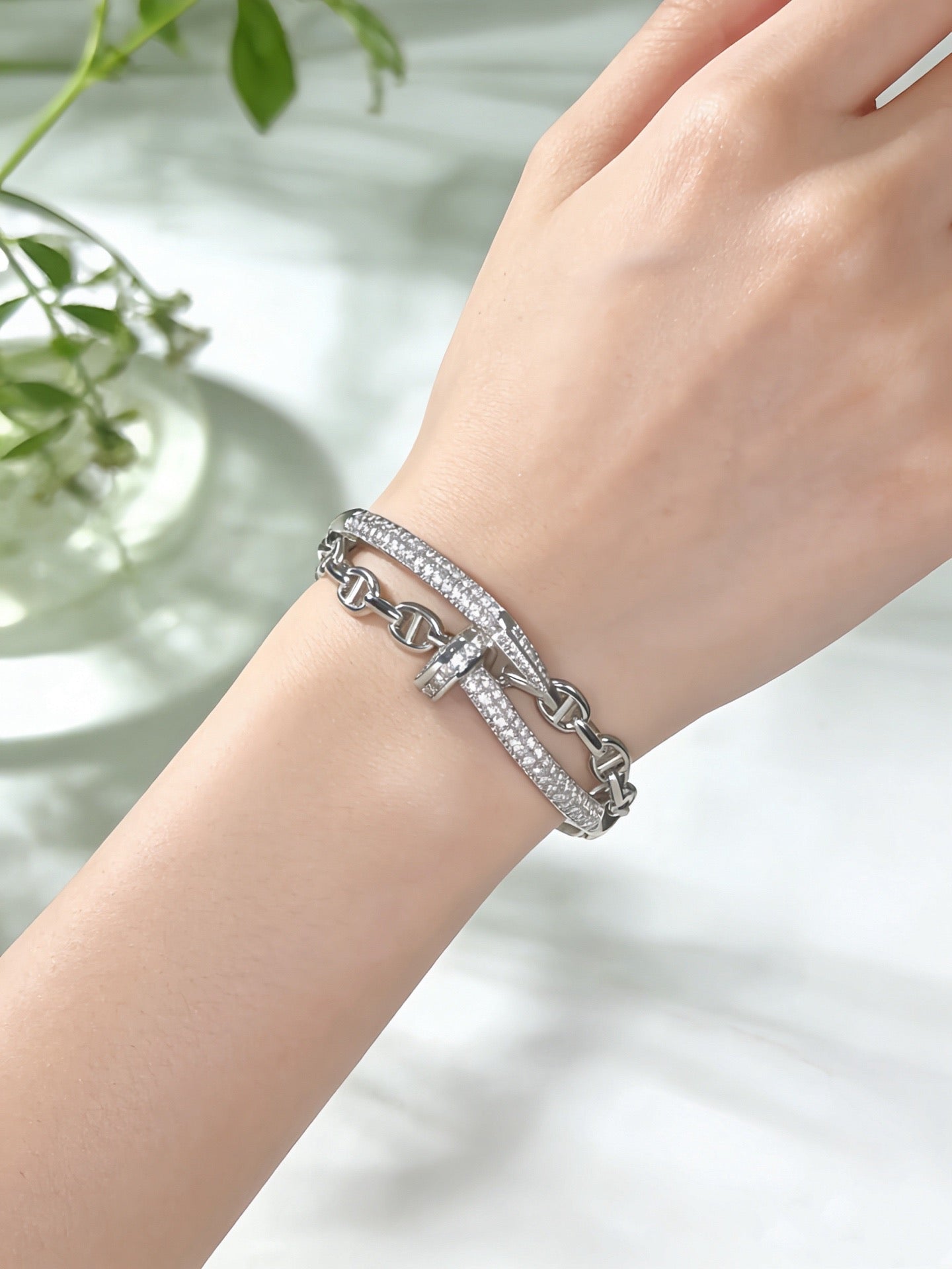Sculptural Statement Bracelet in Gold-Tone – Design 132 main product view