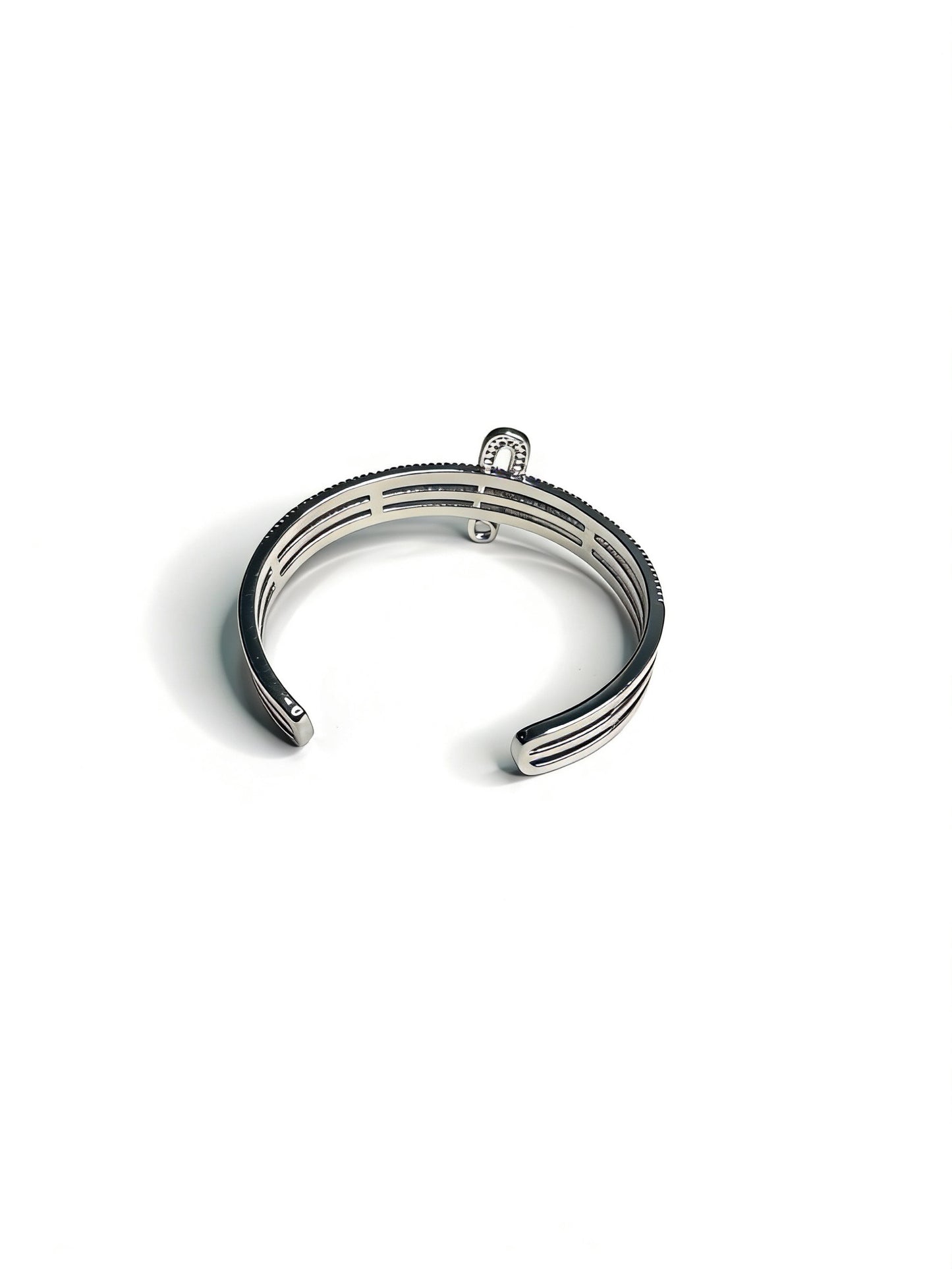 Sculptural Statement Bracelet in Gold-Tone – Design 130 front view