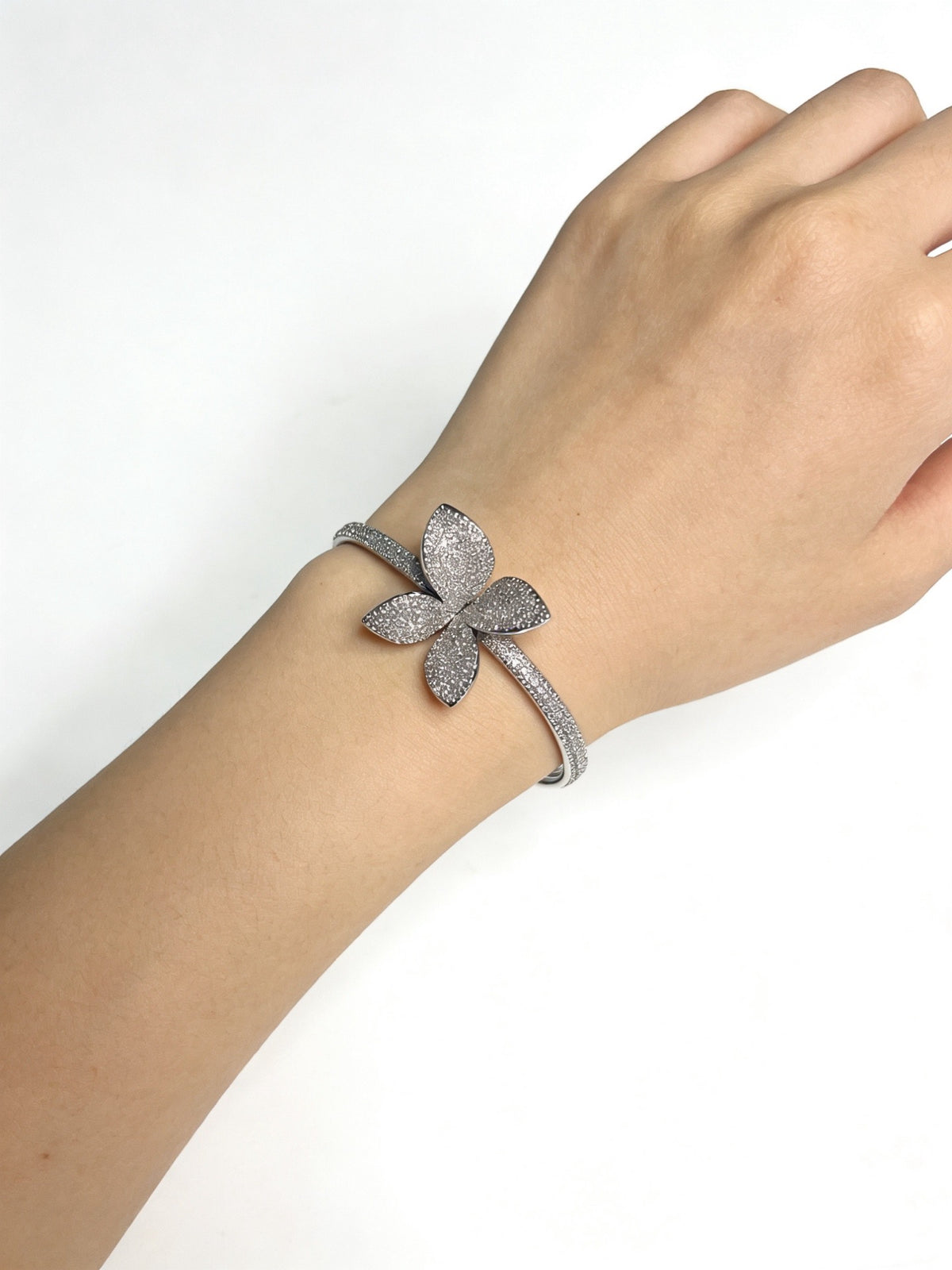 Sculptural Statement Bracelet in Gold-Tone – Design 129 main product view