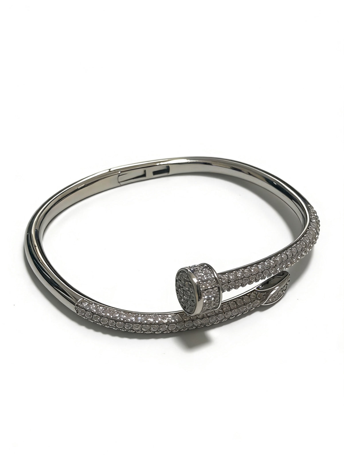 Sculptural Statement Bracelet in Gold-Tone – Design 128 detail view