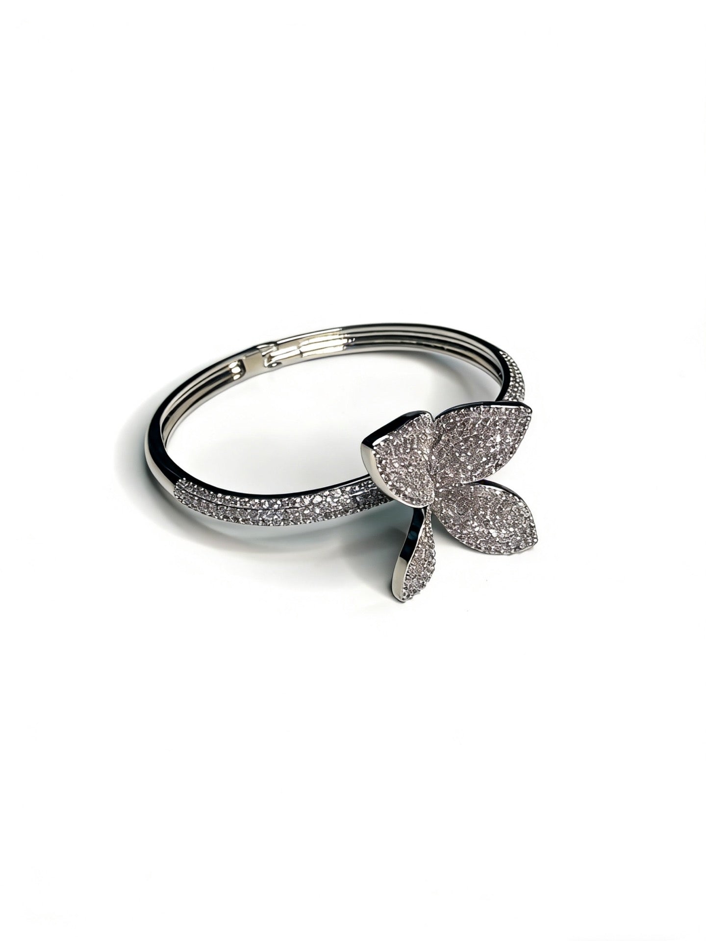Sculptural Statement Bracelet in Gold-Tone – Design 129 front view