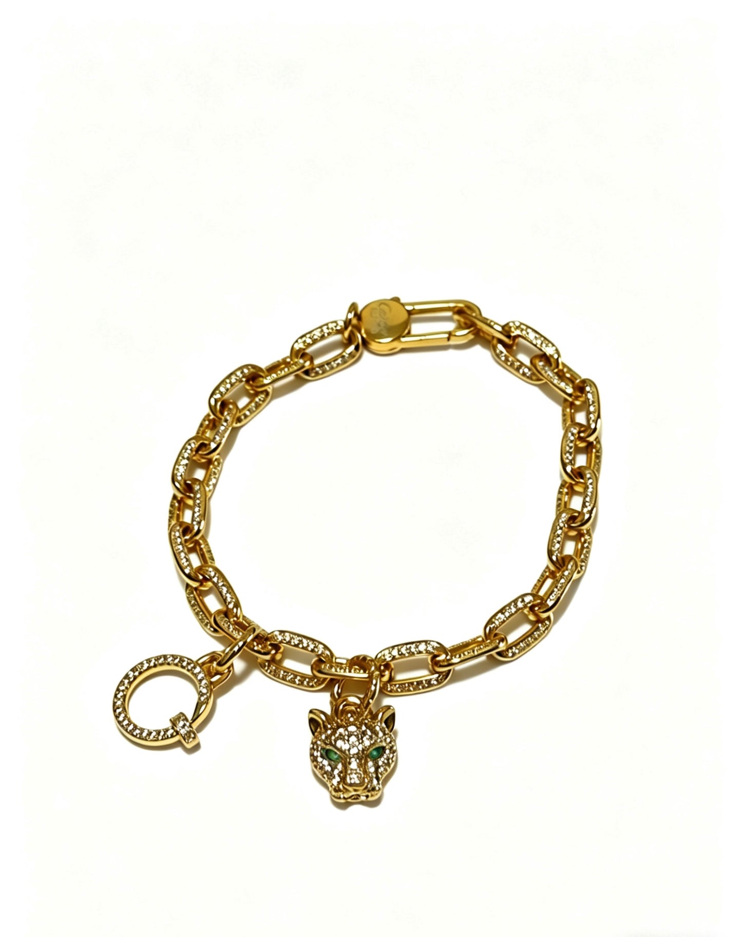 Sculptural Statement Bracelet in Gold-Tone – Design 127 main product view