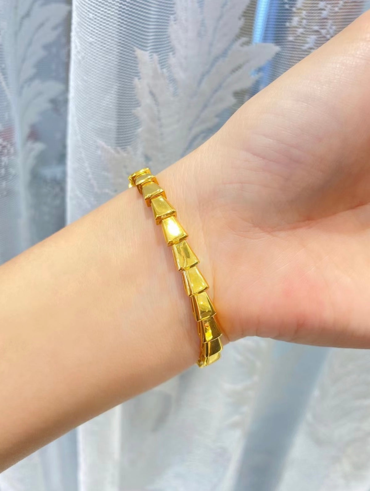 Serpentine Bangle in Gold-Tone styled product view
