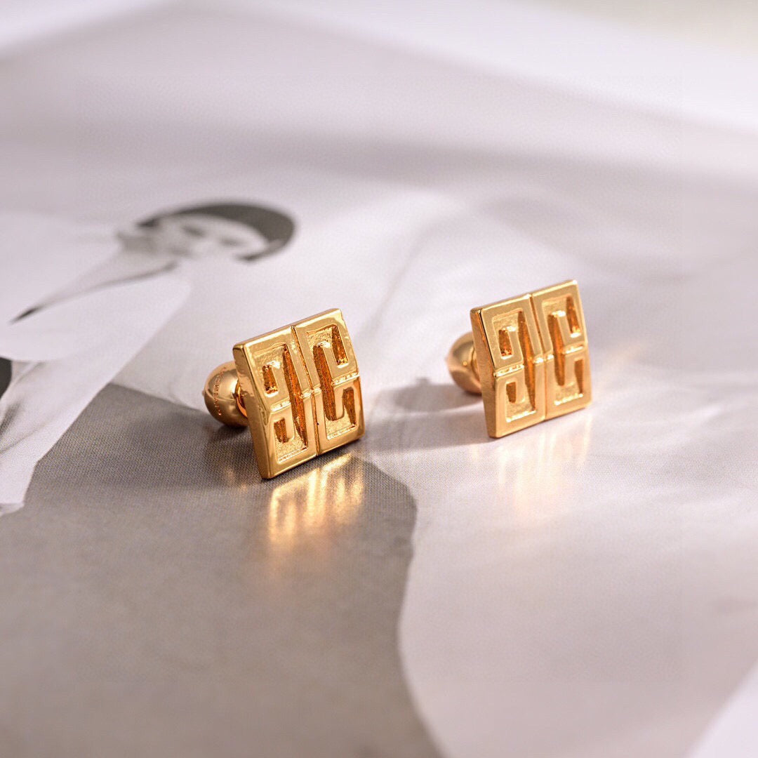 Infinity Drop Stud Earrings – Design 03 main product view