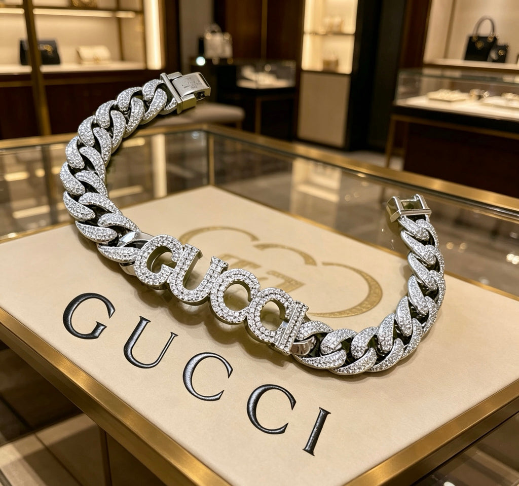 Geometric Emblem Bracelet in Polished Metal-Tone – Design 025 main product view