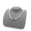 Double-G Emblem Pendant Necklace in Silver-Tone – Design 019 main product view