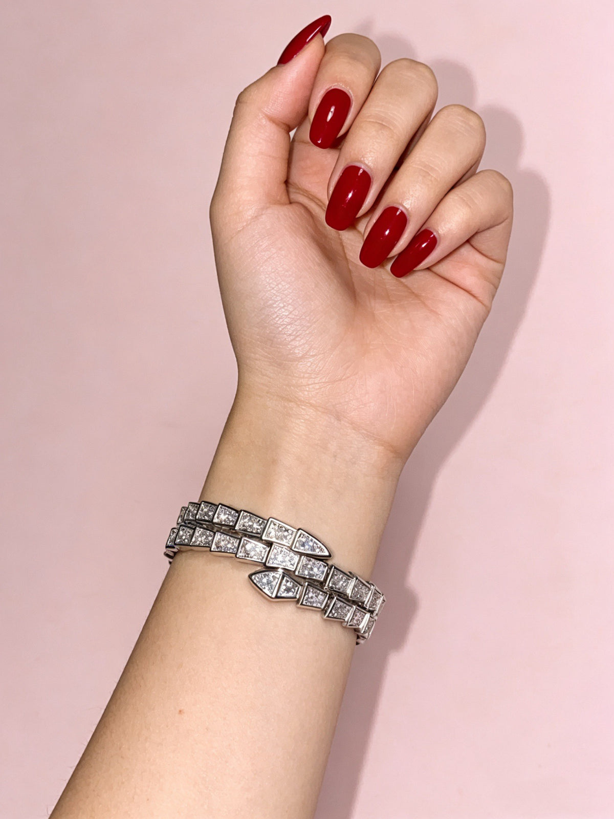 Sculptural Statement Bracelet in Gold-Tone – Design 148 detail view
