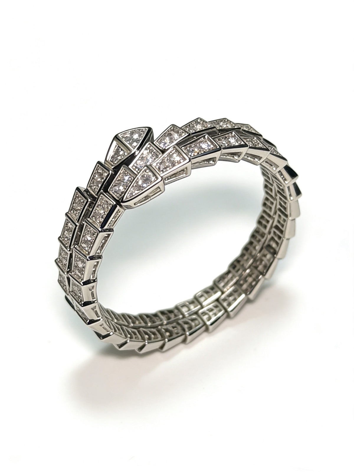 Sculptural Statement Bracelet in Gold-Tone – Design 148 detail view
