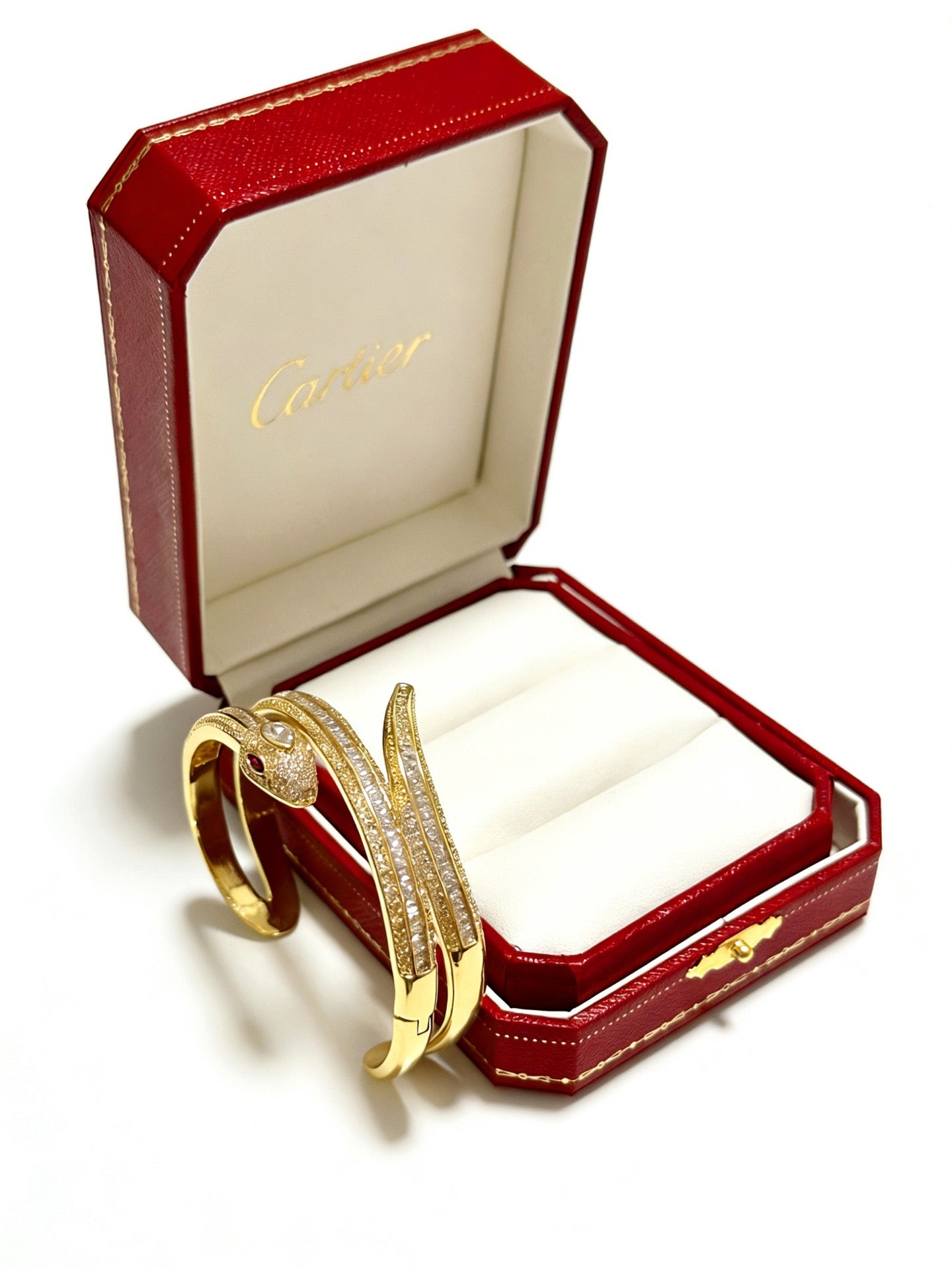 Sculptural Statement Bracelet in Gold-Tone – Design 147 styled view