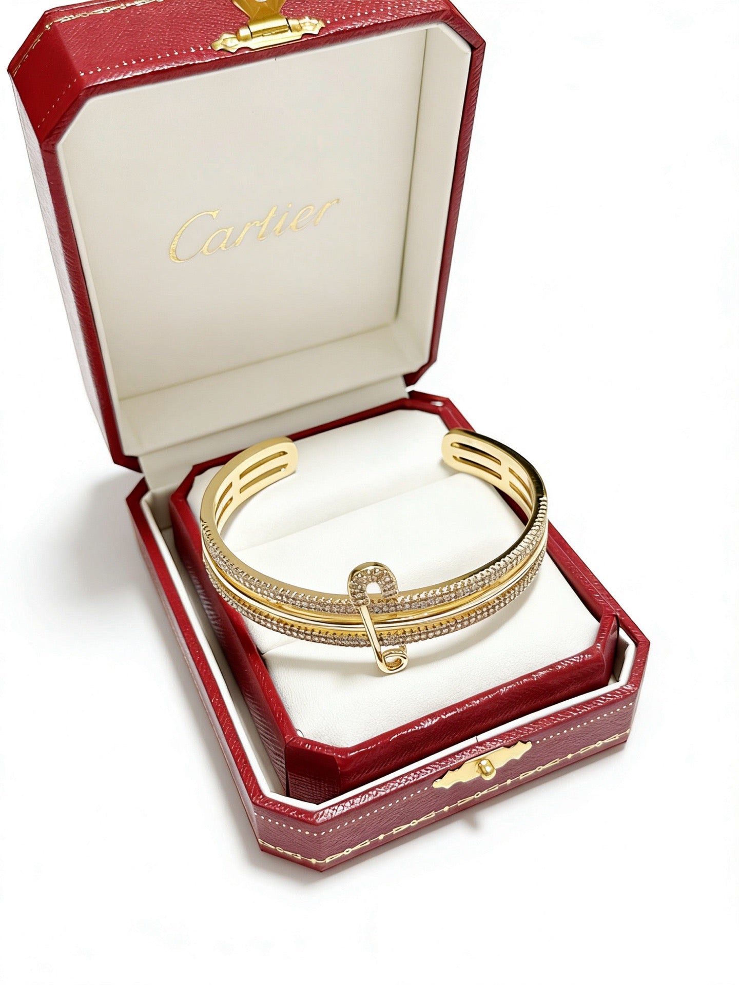 Sculptural Statement Bracelet in Gold-Tone – Design 141 main product view