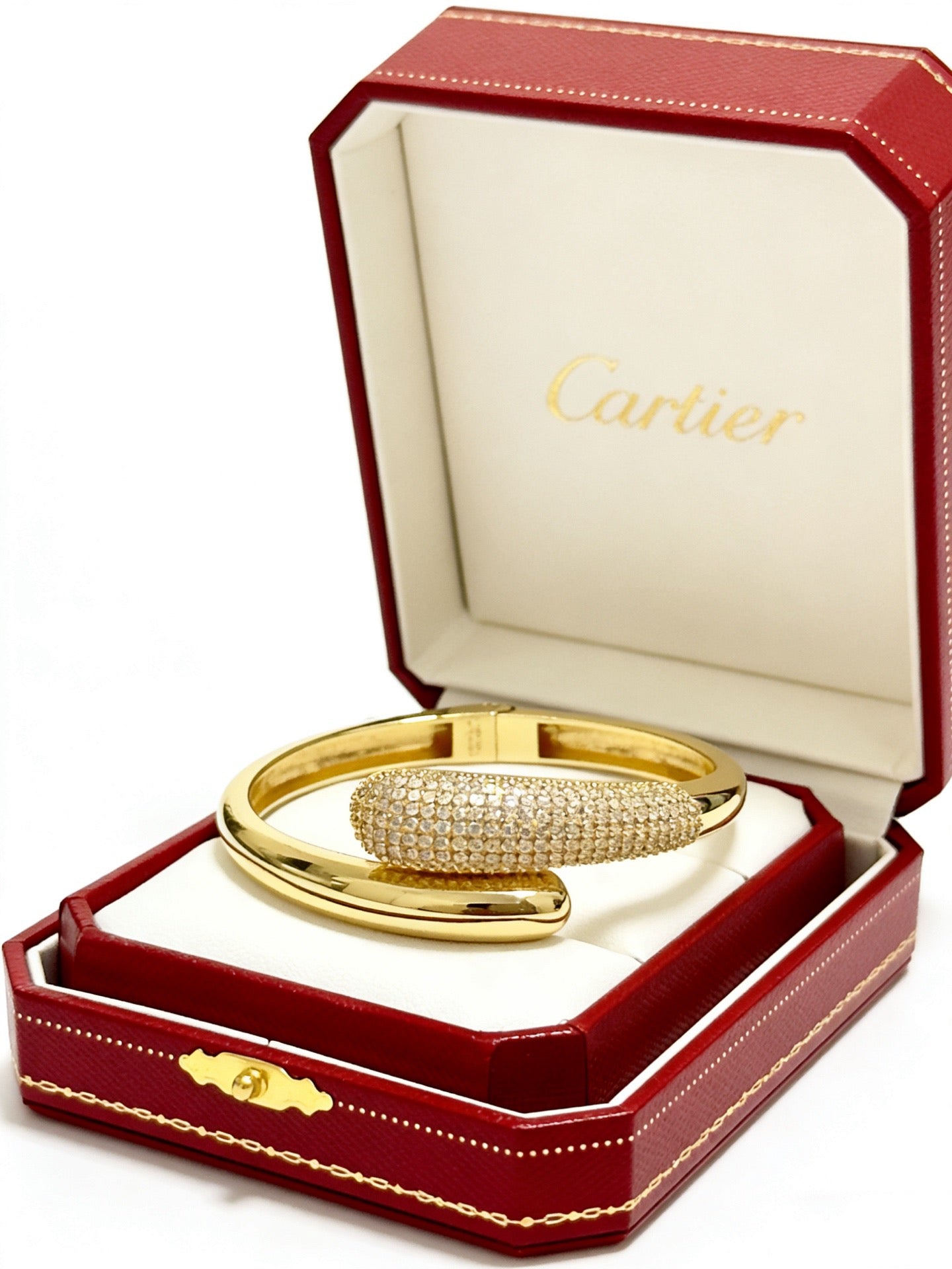 Sculptural Statement Bracelet in Gold-Tone – Design 140 main product view