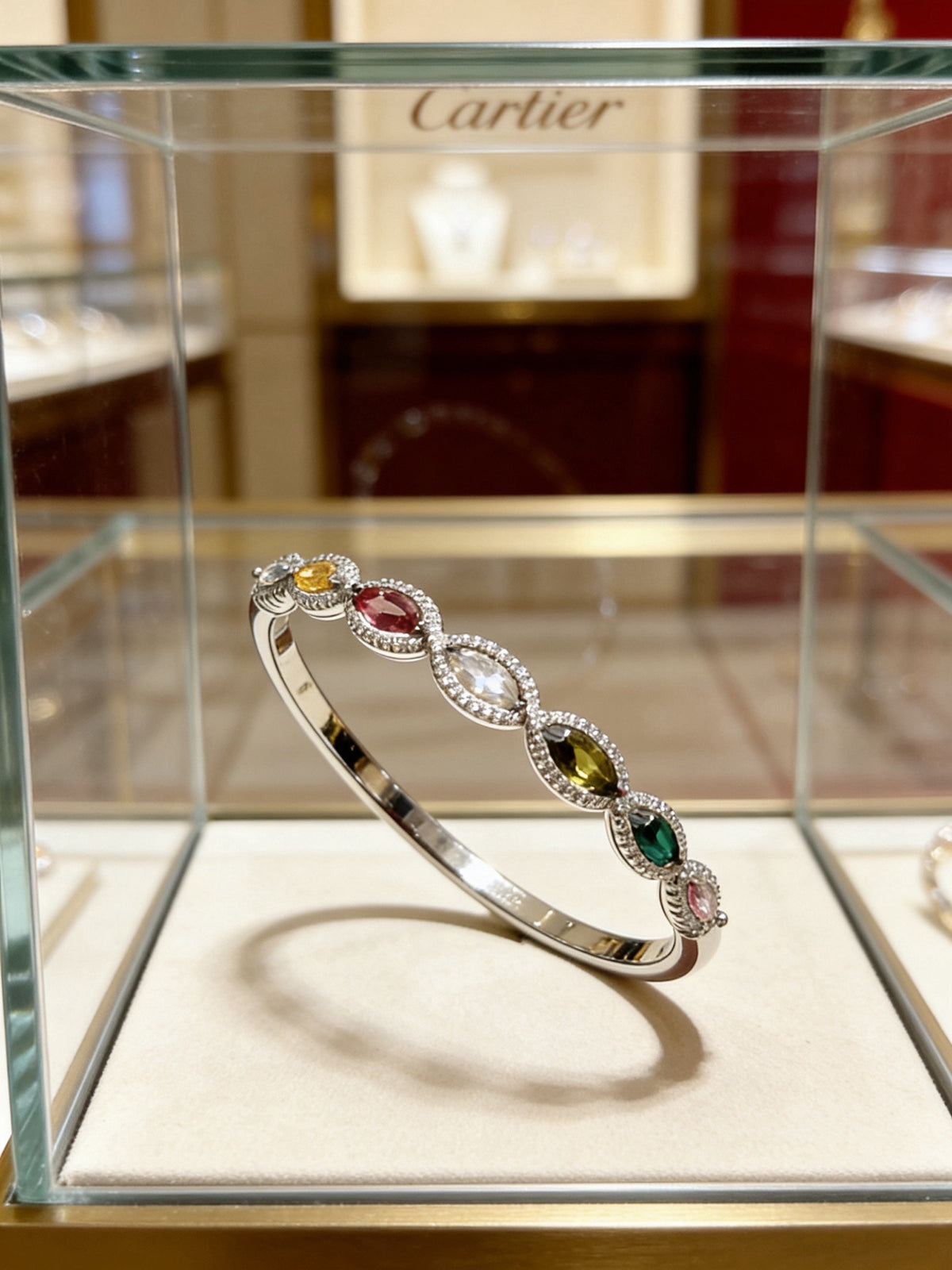 Sculptural Statement Bracelet in Gold-Tone – Design 139 main product view
