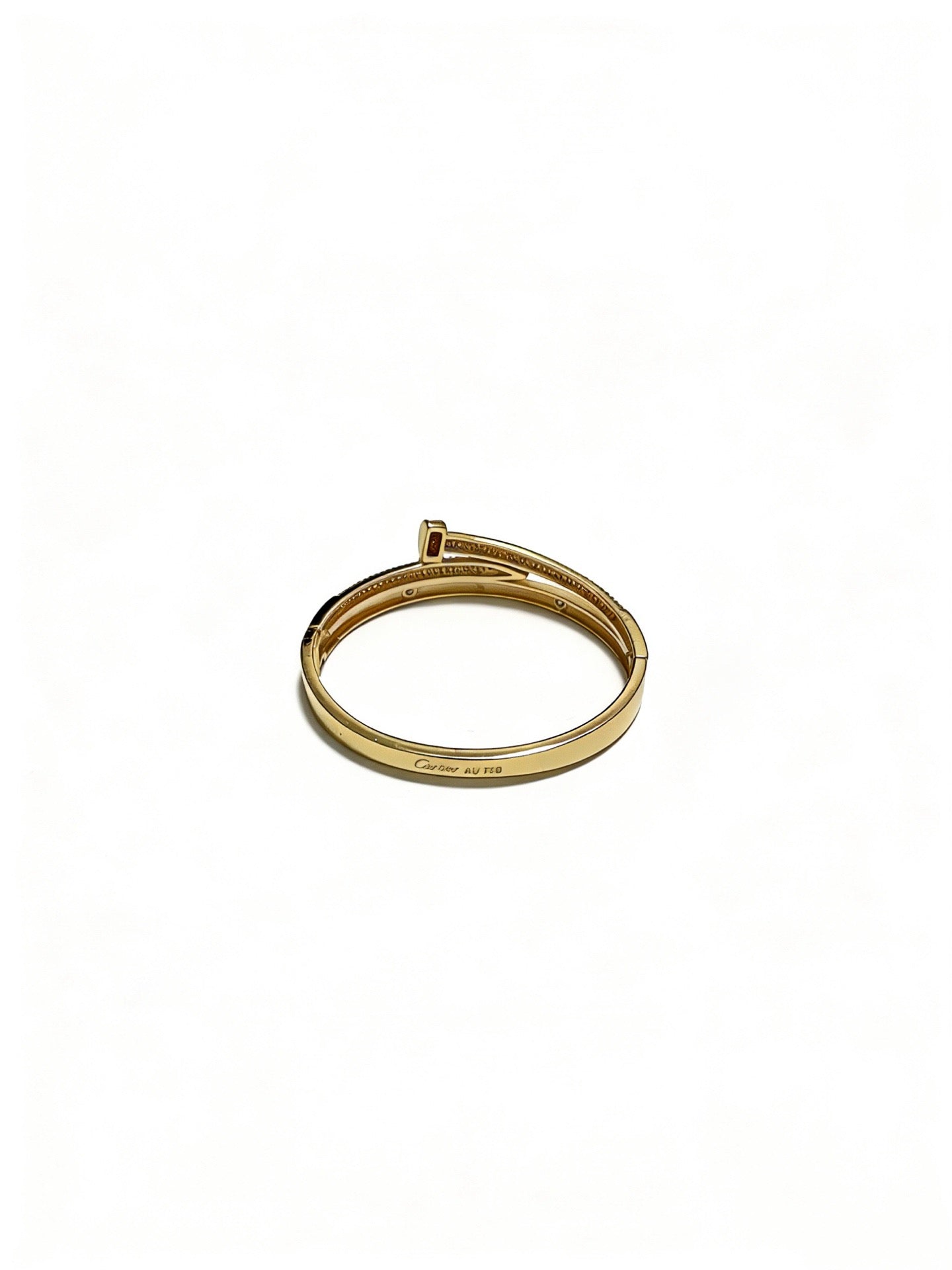 Sculptural Statement Bracelet in Gold-Tone – Design 137 detail view