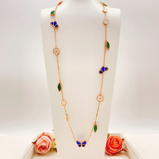 Butterfly Pendant Necklace in Rose-Gold-Tone – Rose Gold – Design 02 main product view