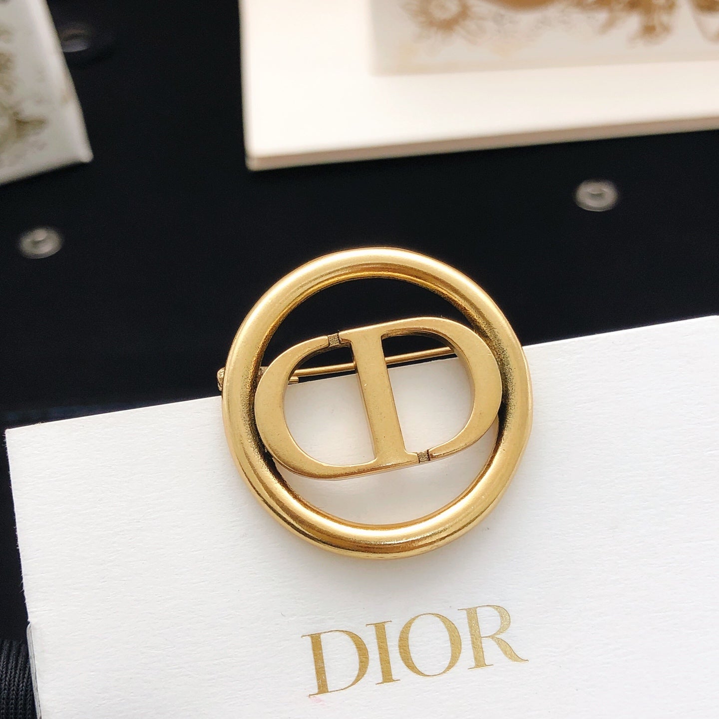 Sculptural Brooch Pin in Polished Metal-Tone – Design 012 main product view