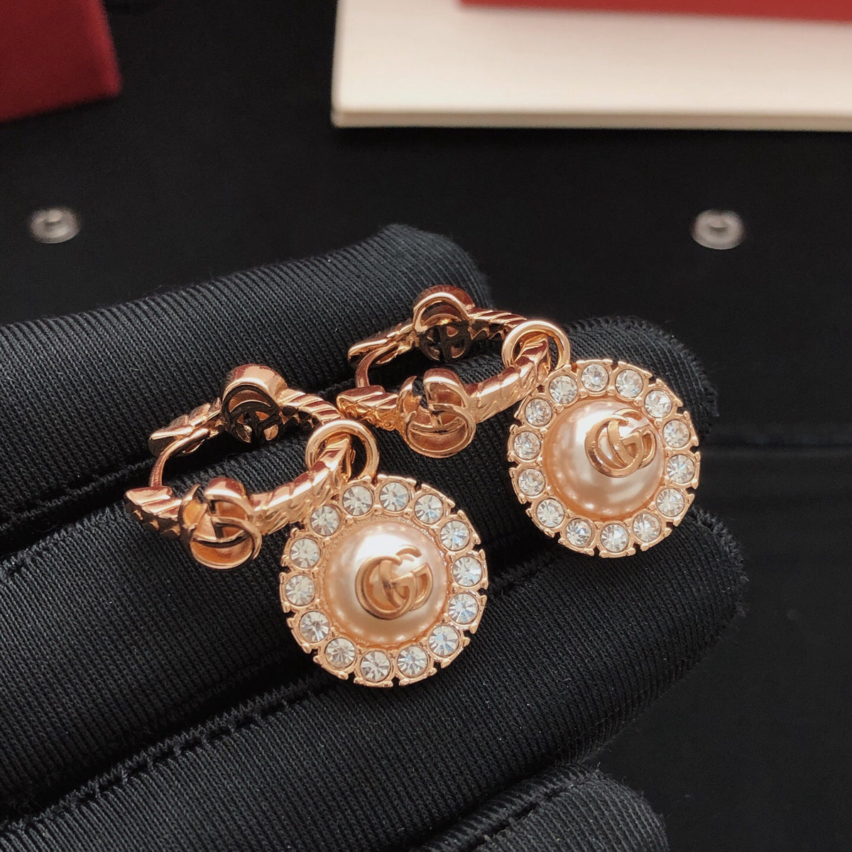 Geometric Emblem Jewelry Accessory in Rose-Gold-Tone – Design 002 front product view