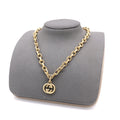 Floral Pendant Necklace in Polished Metal-Tone – Design 005 main product view