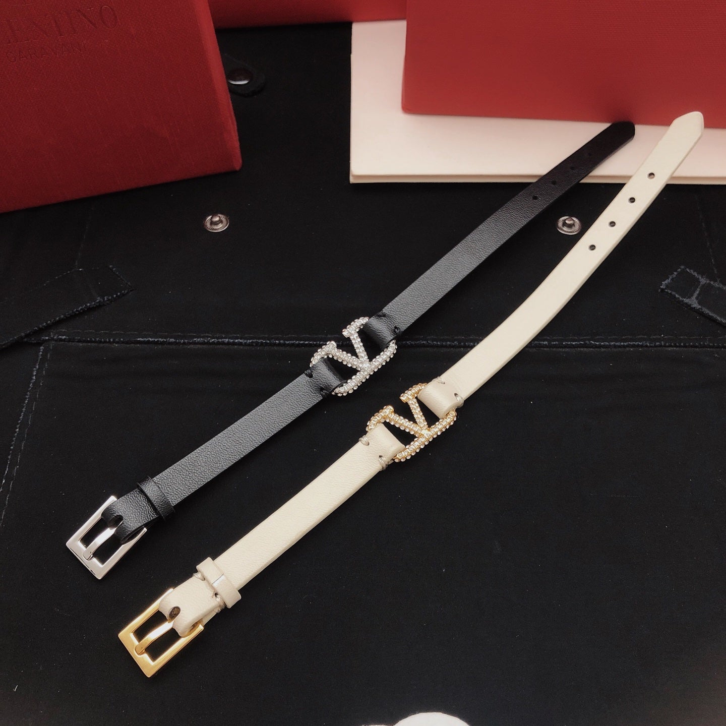 Signature Emblem Bracelet in Gold-Tone – Black main product view