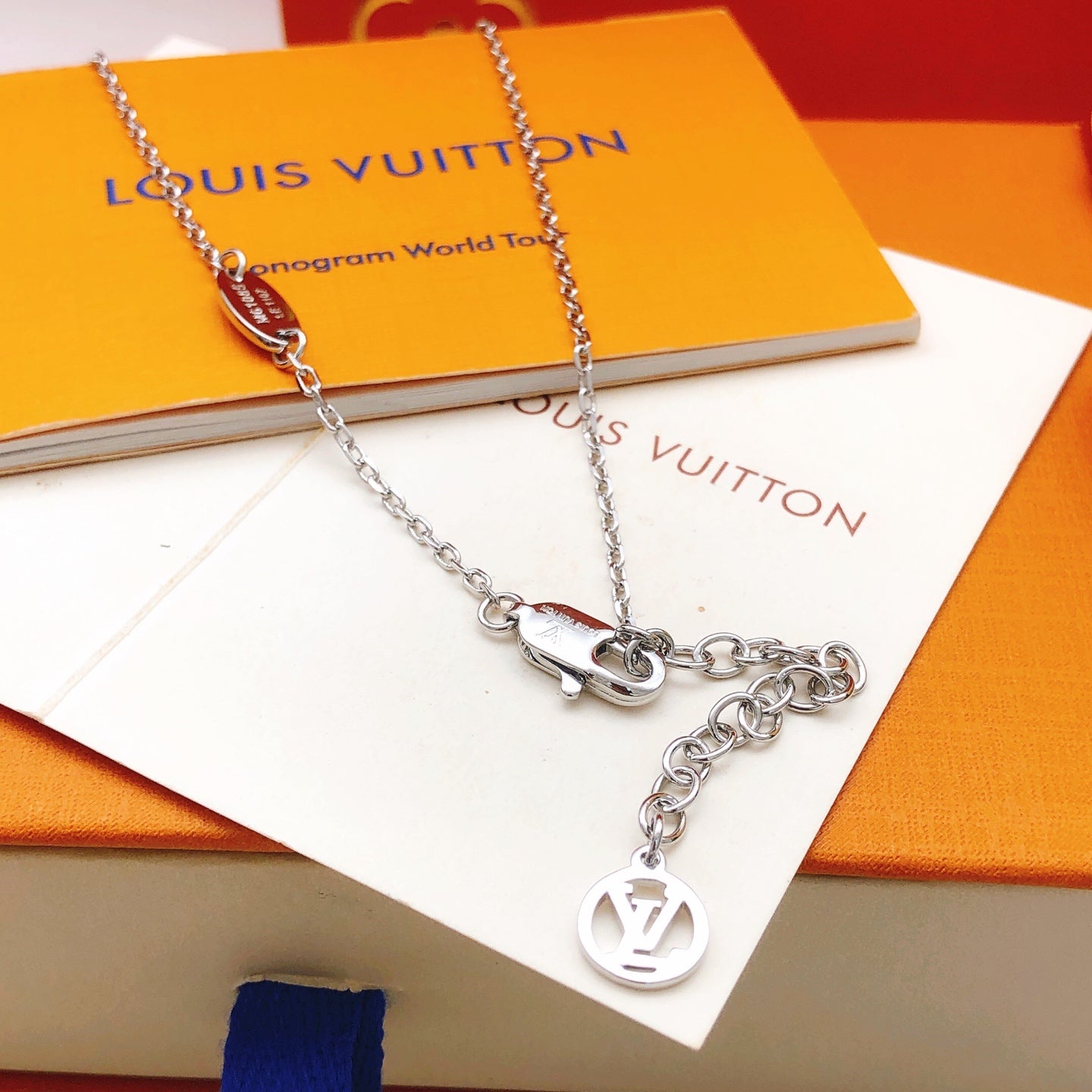 Lock Pendant Necklace in Gold-Tone – Design 009 front product view